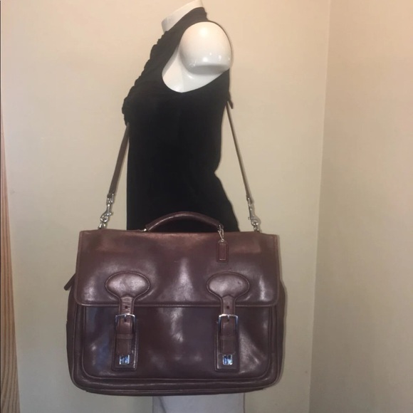 Authentic Coach Briefcase shoulder carry bag EUC - Picture 4 of 8